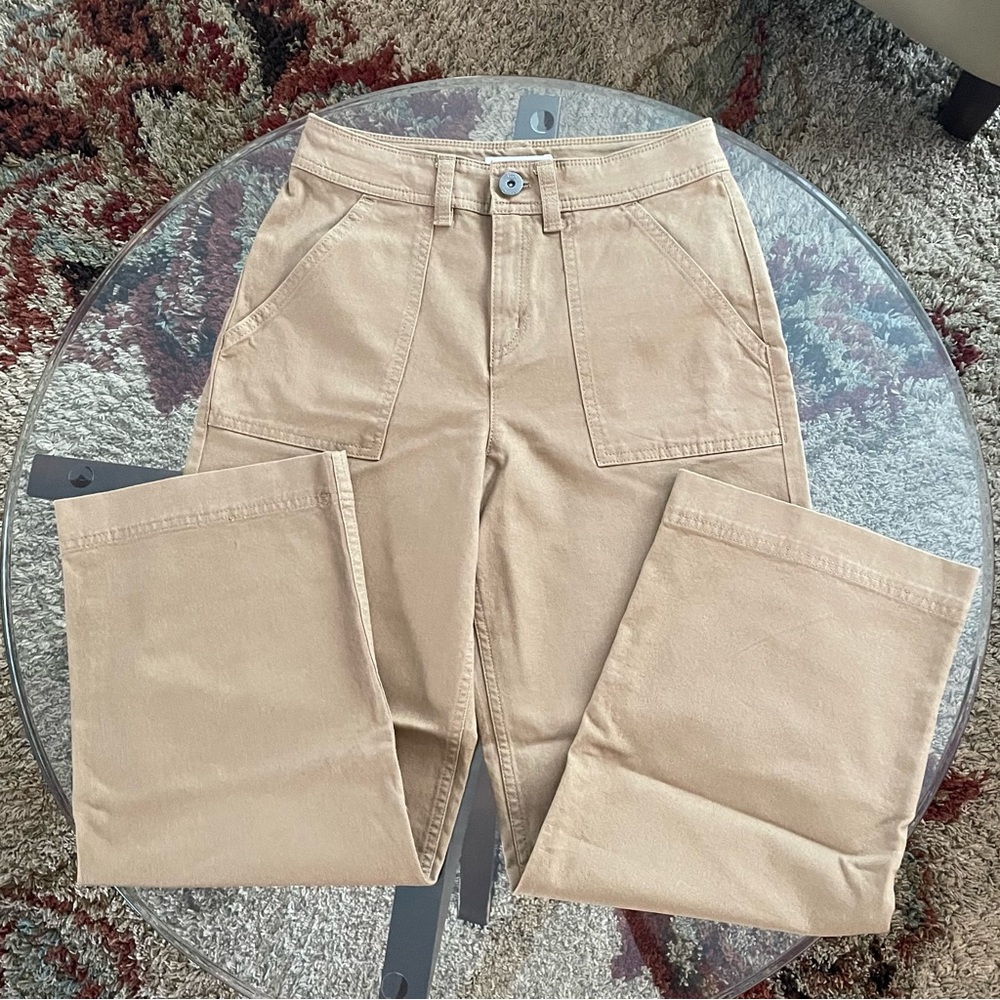 VANS Tan Denim Jeans Women Sz 24/25